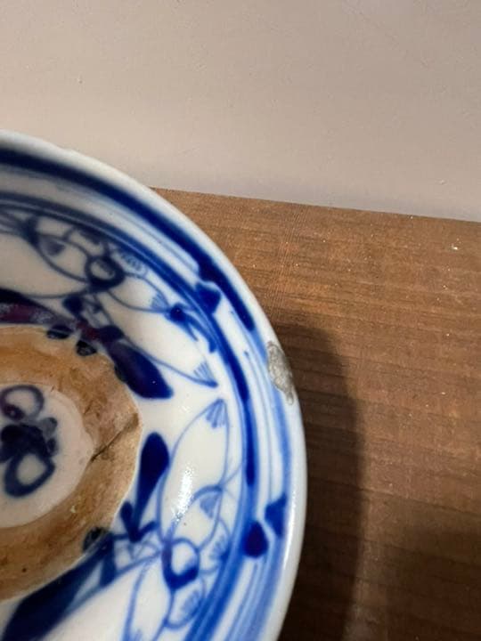器　【m180 くらわんか　骨董　波佐見焼　古伊万里　時代物　染付　皿　茶碗】