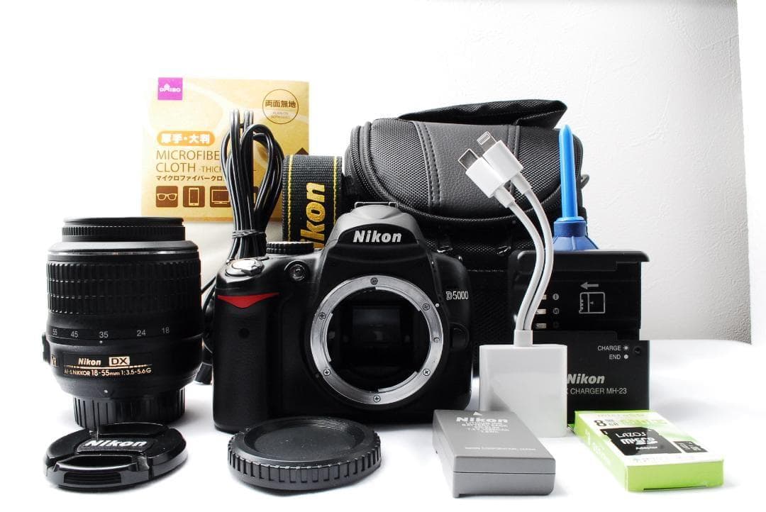 一眼レフデビューに❤️Nikon D5000 レンズセット スマホ転送 初心者