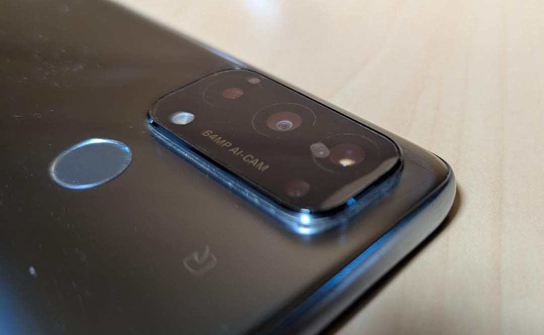 適品中古　OPPO Reno5 A シルバーブラック 充電器・ケース付き