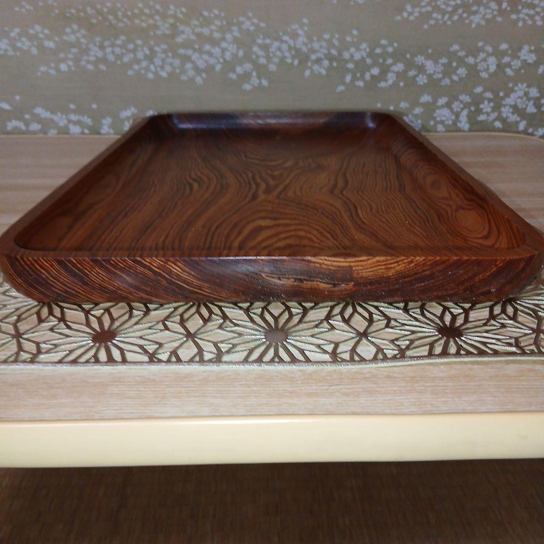 【新品/未使用保管品】肥松(島根県隠岐の島産·自生天然木)　長盆