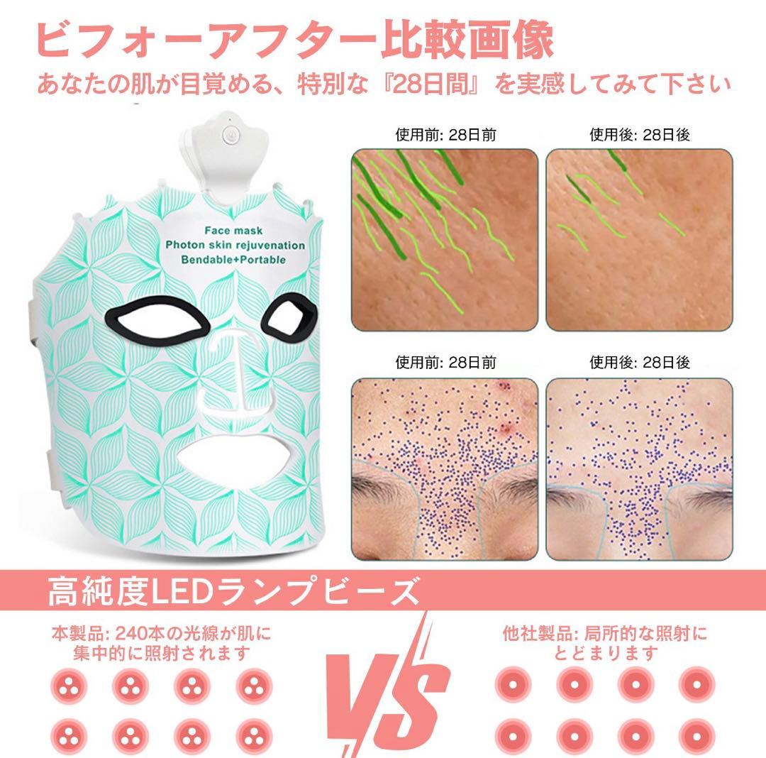 LED美顔器 カレントボディ風 光エステ 7色 シリコンマスク