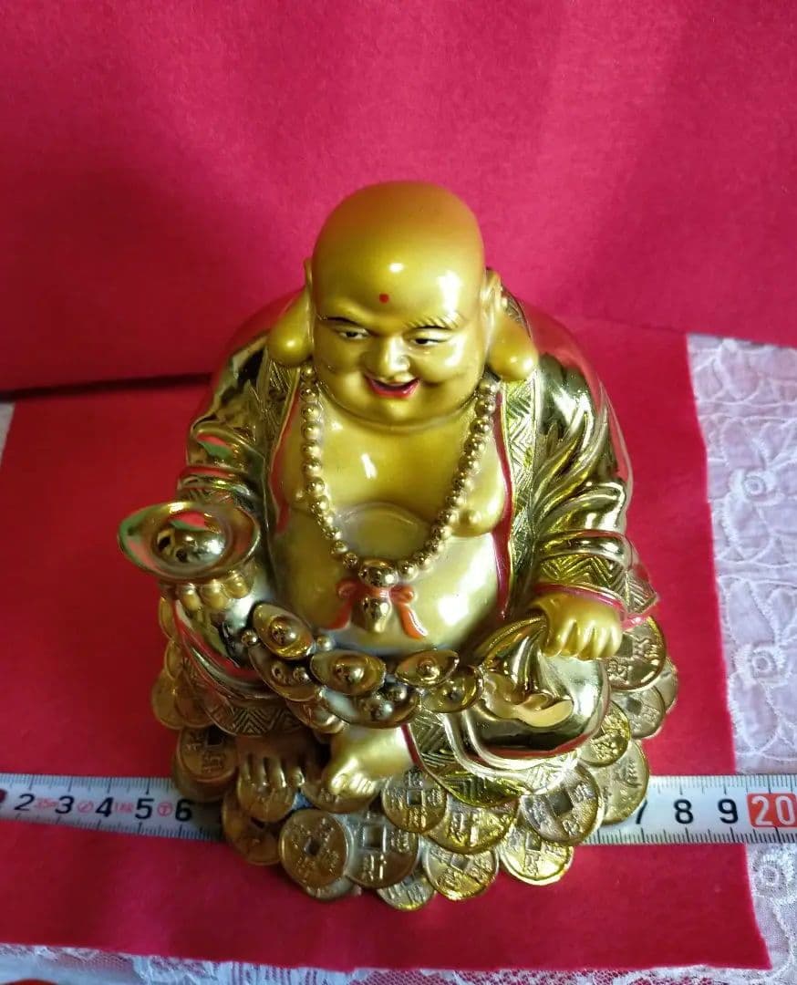 布袋様の置物・招財元賽布袋金運アップ・風水・開運・宝くじ