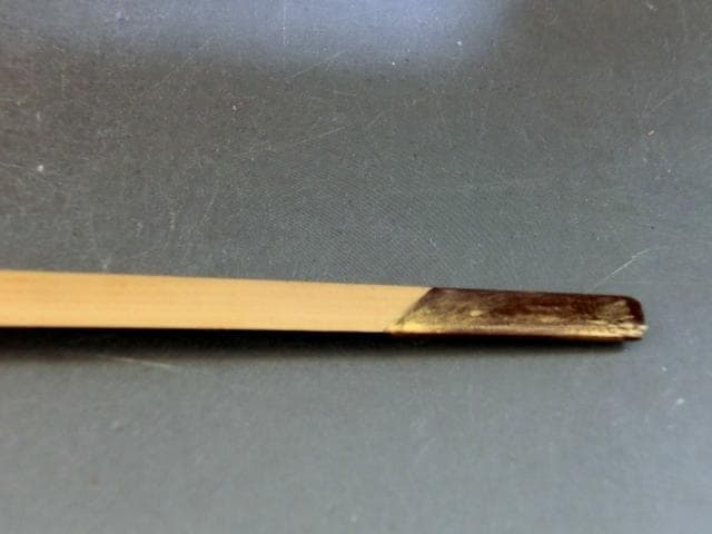 茶杓■直腰 丸撓め 涛山作 竹製 漆茶杓 松 蒔絵 漆工芸 お茶道具 骨董品■