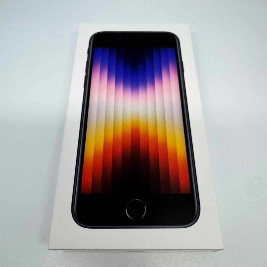 【美品】iPhone SE3 128GB BLACK大容量新品バッテリー100%