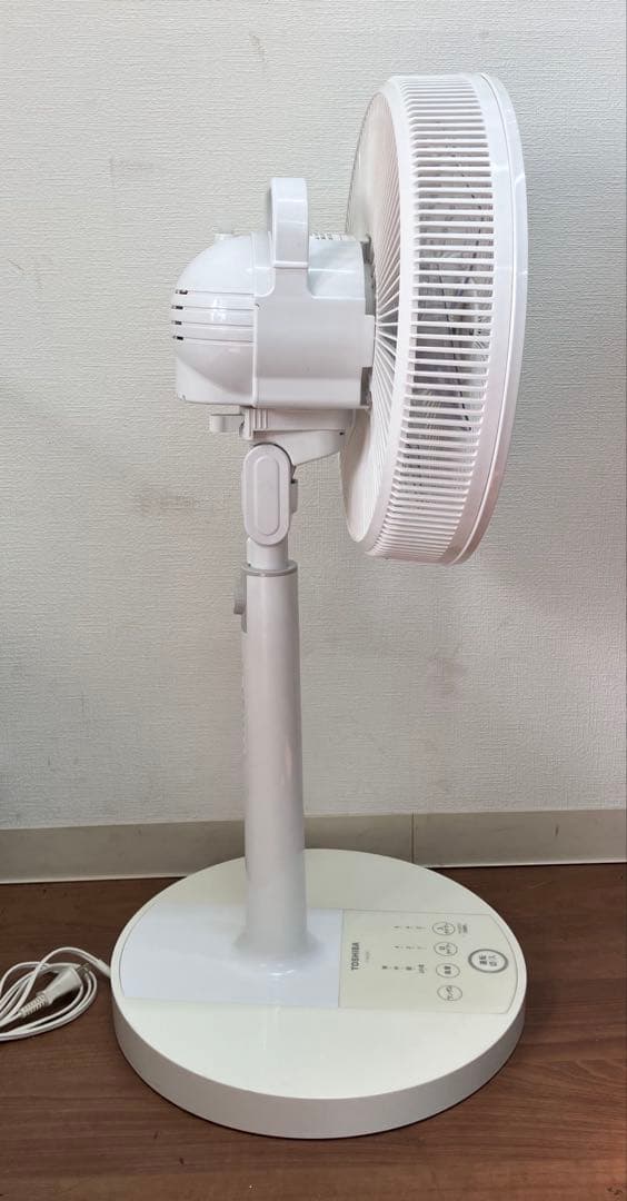 東芝 扇風機 F-ALS50(W) 7枚羽根 リビング扇 リモコン付※稼動品