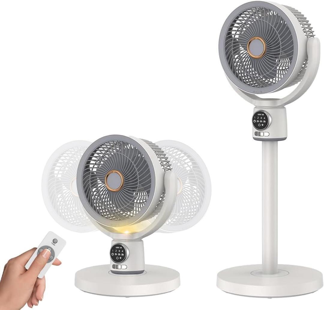 サーキュレーター 扇風機 DCモーター強力　パワフル送風　首振り　USB給電
