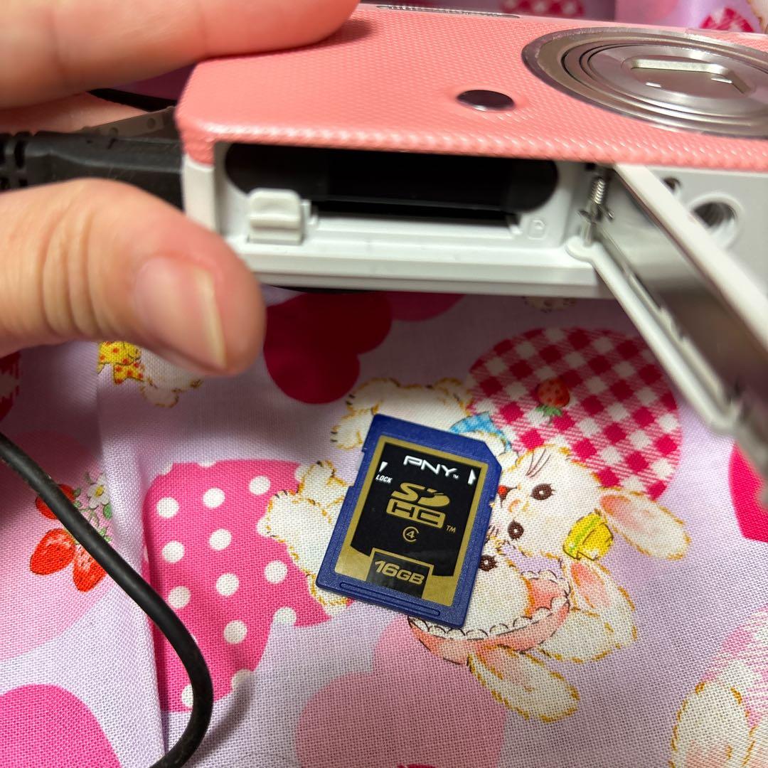 美品)CASIO EXILIM HS ピンク 平成レトロ　カメラケースおまけ付き