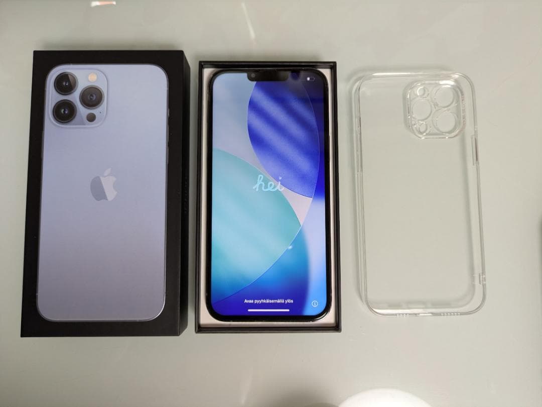 iPhone13ProMax512GB 箱あり 動作確認済 背面割れ 電池80%
