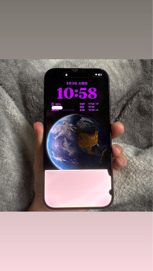 iPhone 15 Pro 128GB SIMフリー 背面割れFaceID正常