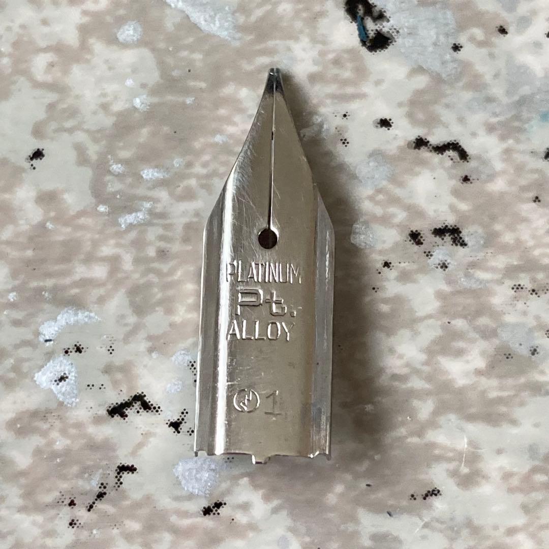 #293 オーバーホール済み 万年筆 PLATINUM Pt ALLOY