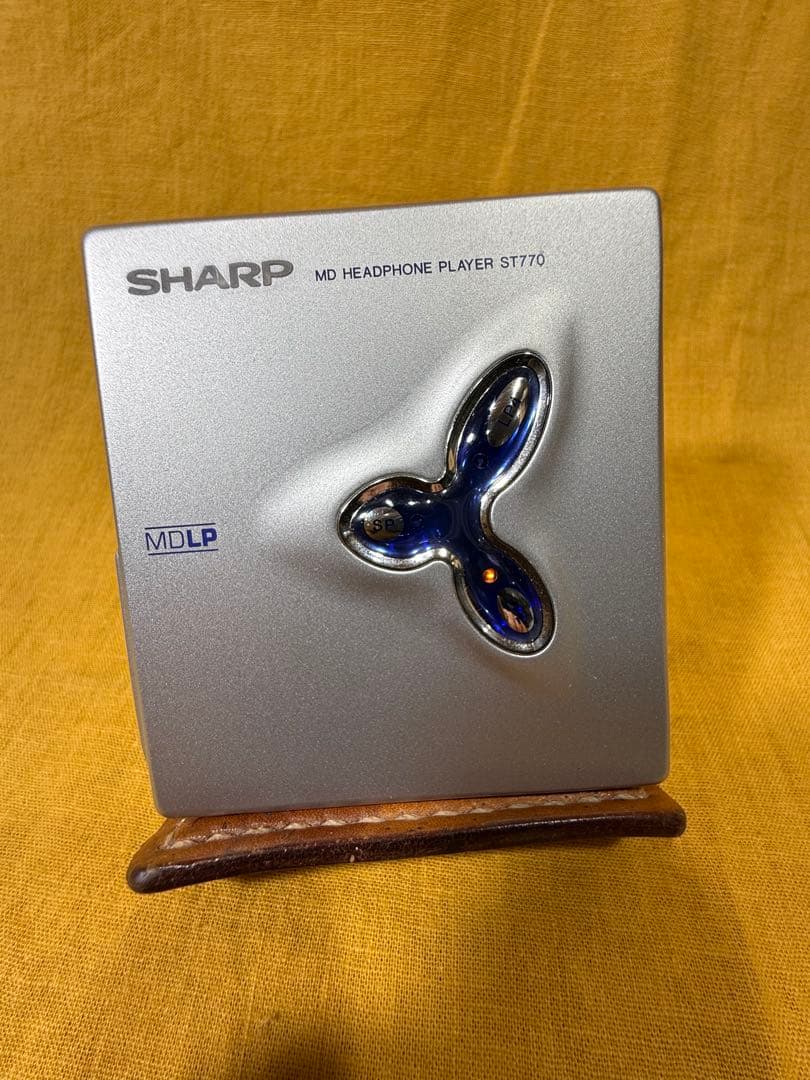 【動作品】SHARP MDプレーヤー ST770 シルバー 動作良好