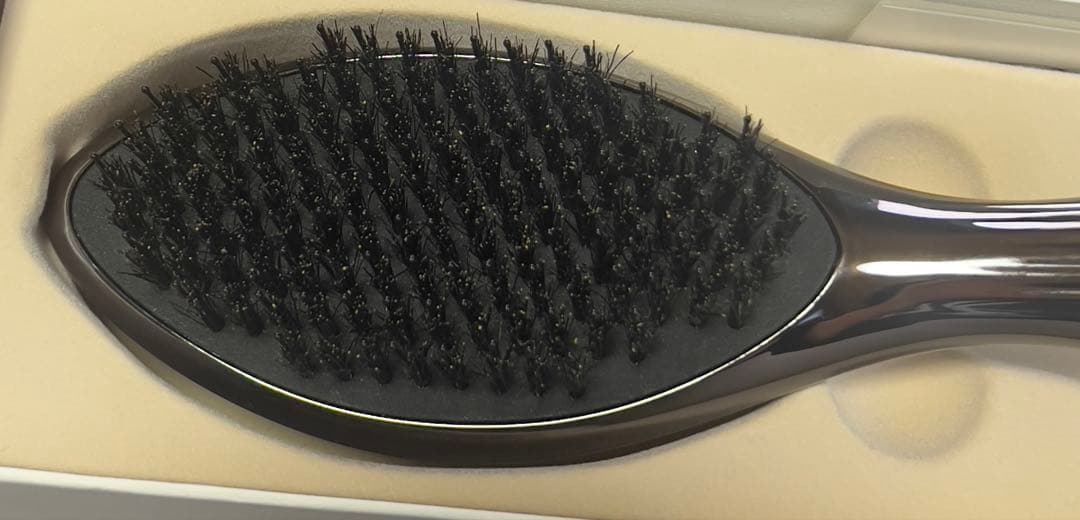 天然豚毛 ヘアブラシ ブラック ReFa リファエールブラシレイ　送料無料