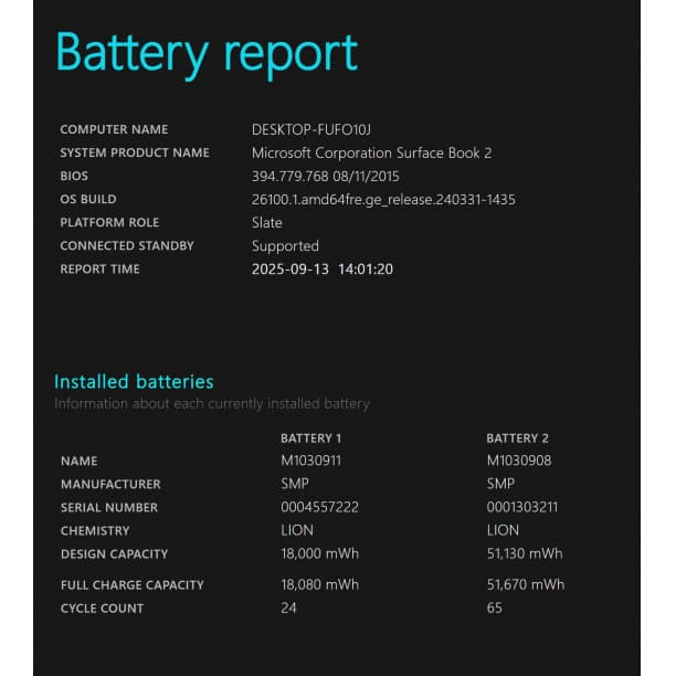 バッテリ新品★ Surface Book2 i5-8 SSD256GB オフィス