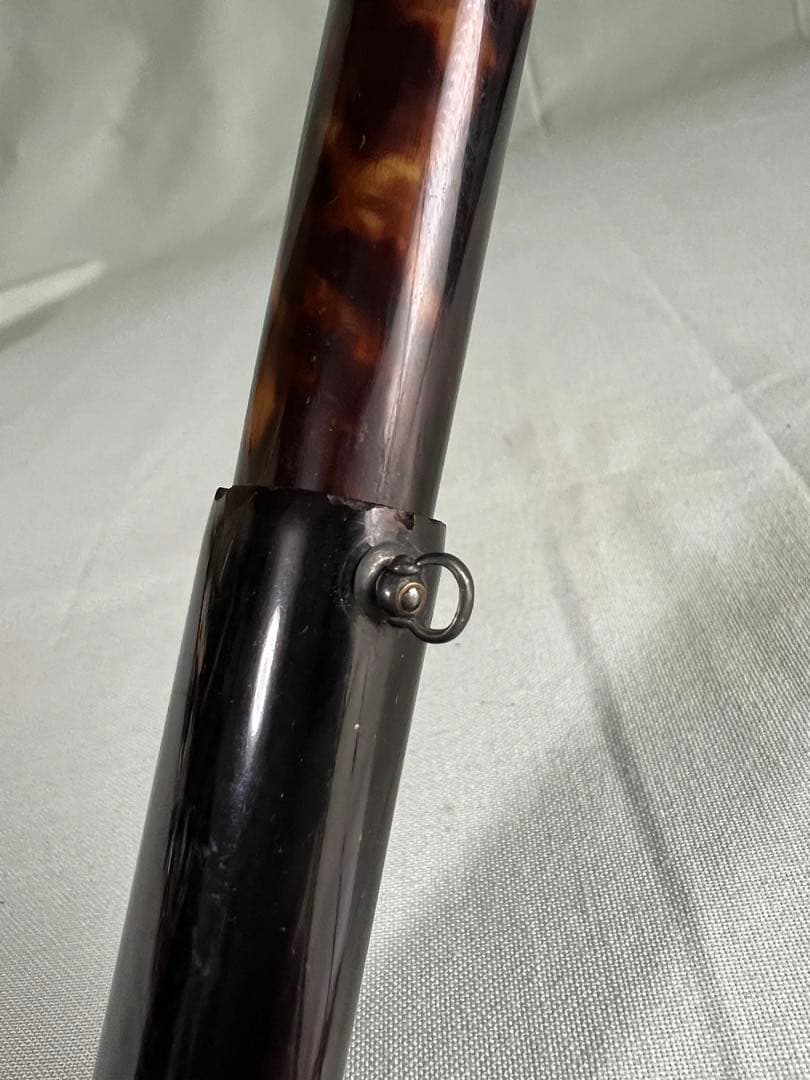 玳瑁 鼈甲 煙管用 提げ物 時代 提げ物 煙管筒 喫煙具