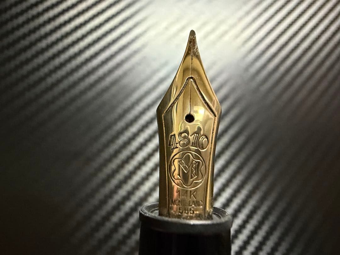 美品 モンブラン マイスターシュテュック 146 万年筆 14K 全金 M 中字