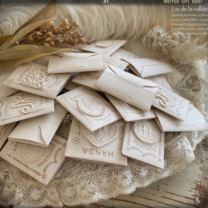 antique initial・monogram motif..:⋈*2個セット