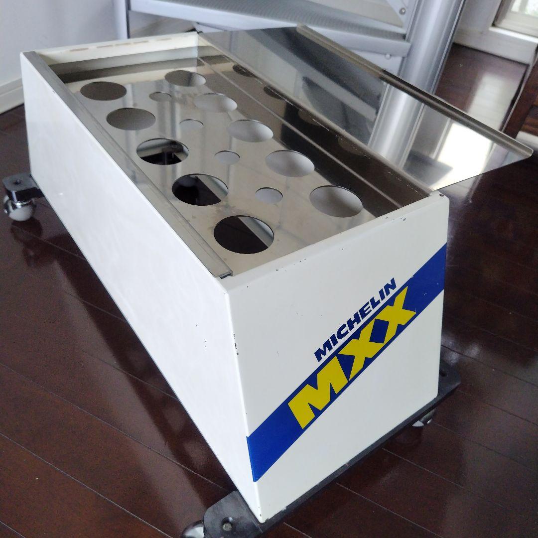 【海外輸入非売品】ミシュラン業務用什器ステンレスディスプレイラック