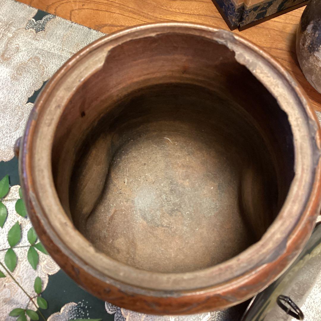 A899 茶道具　時代物　南蛮水指　唐物　（供箱付）