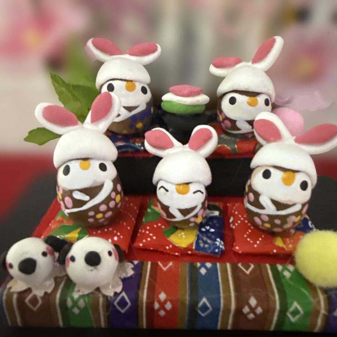 どんぐりアート♡春のオブジェ　(手のひらサイズ)ぽかぽか春一番　お花見オブジェ♡