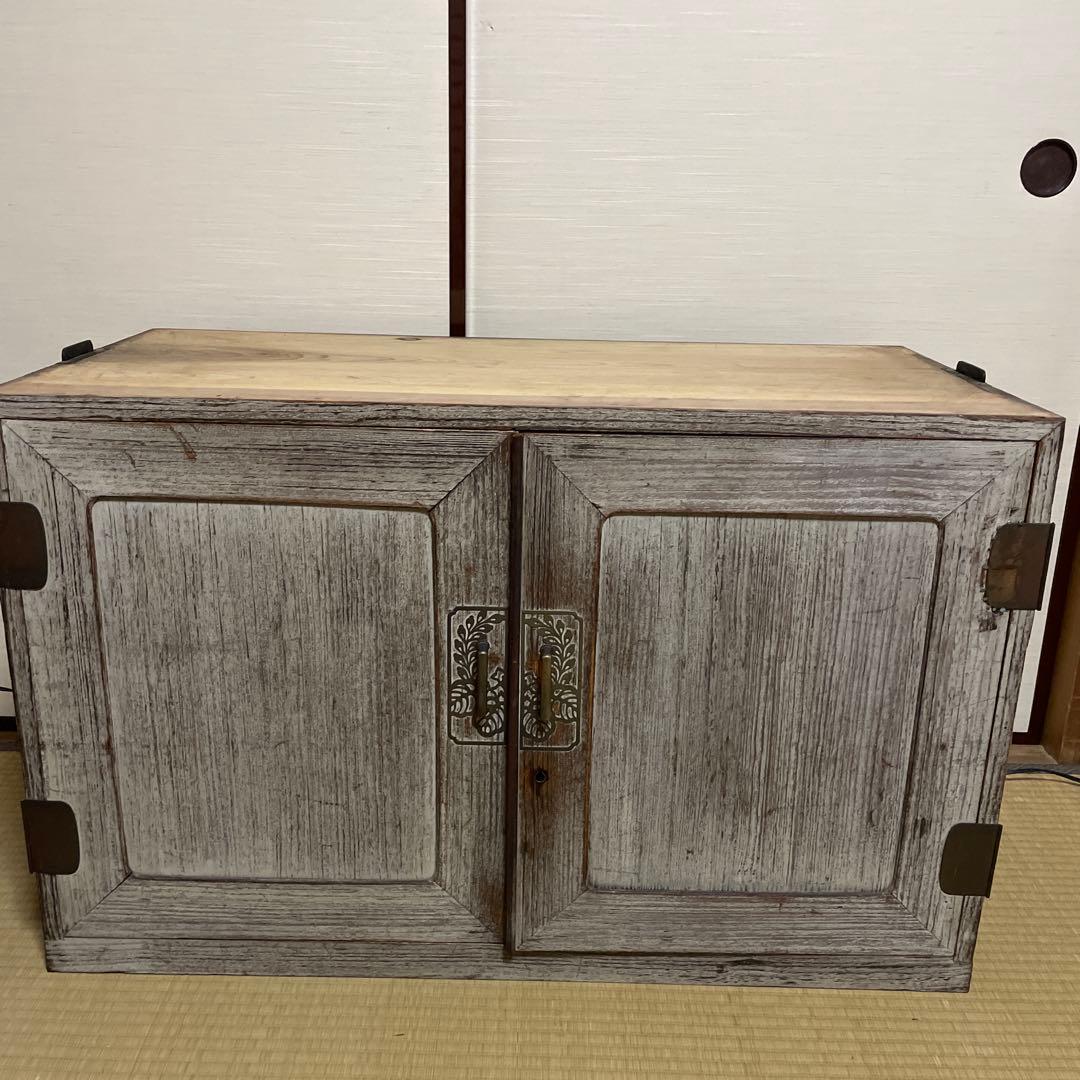 昭和レトロ 桐箪笥 古民具 古家具　桐木製　古民家インテリア 飾り用チェスト　②