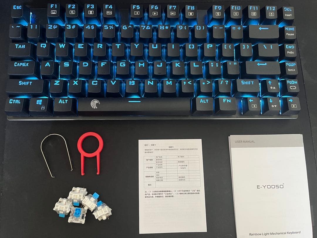 ゲーミングキーボード＋ゲーミングマウス(箱.付属品全てあり)