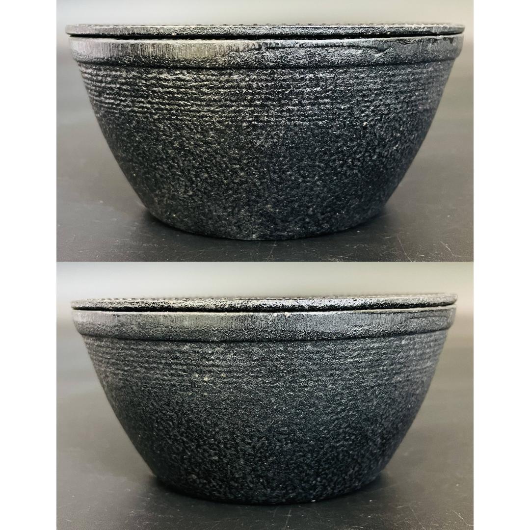 南部鉄器 岩鋳 清末作 照光堂 急須 アラレ文様 台付 本場盛岡 R8SA75