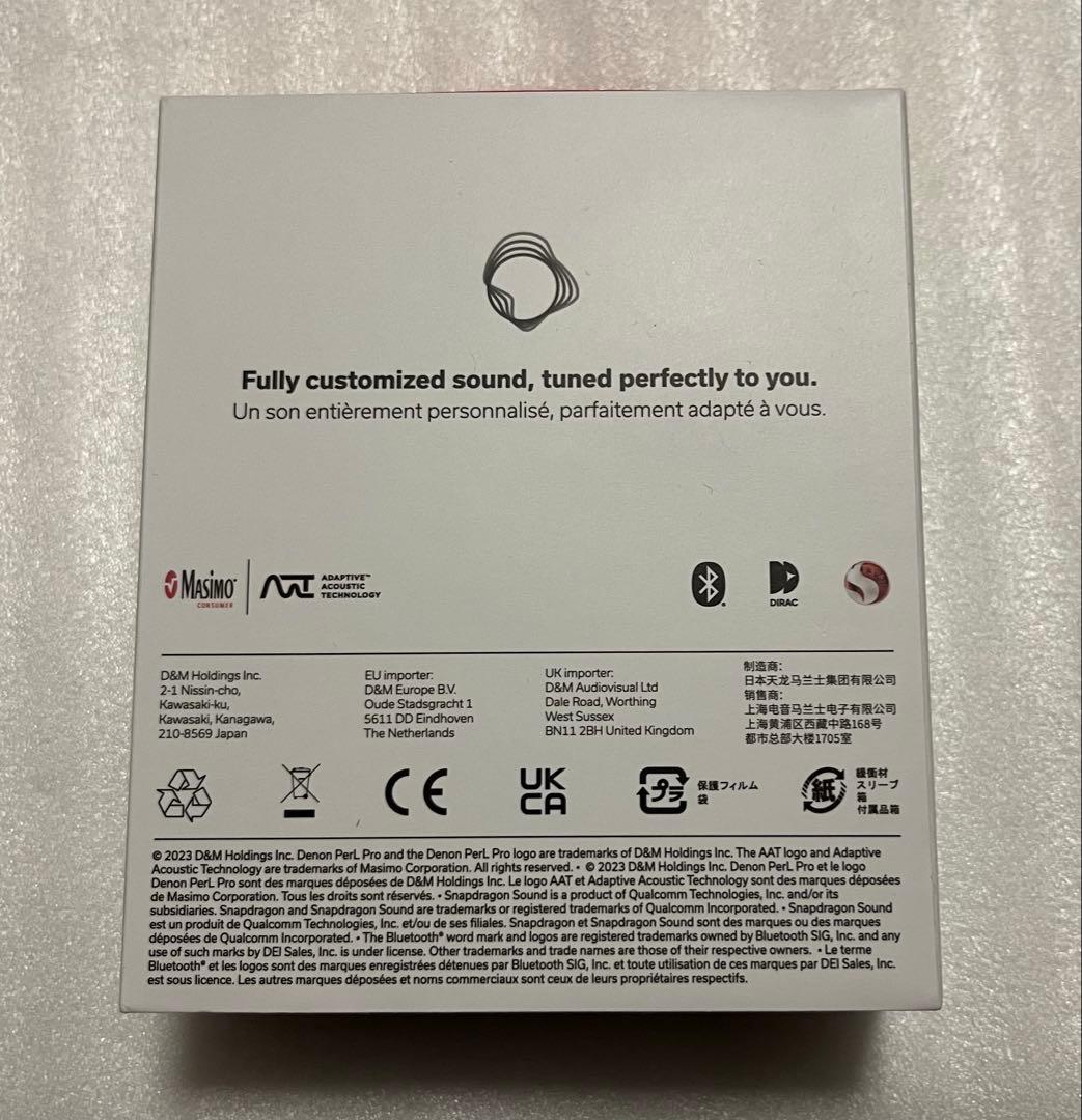 DENON PerL Pro ワイヤレスイヤホン ホワイト