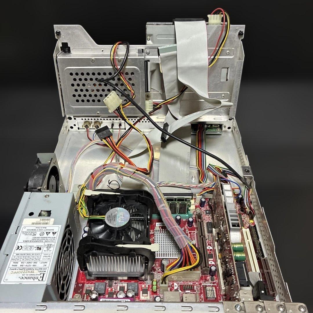 オールアルミ製 スリム マイクロATX 自作用PCケース MB・電源他付属品多数