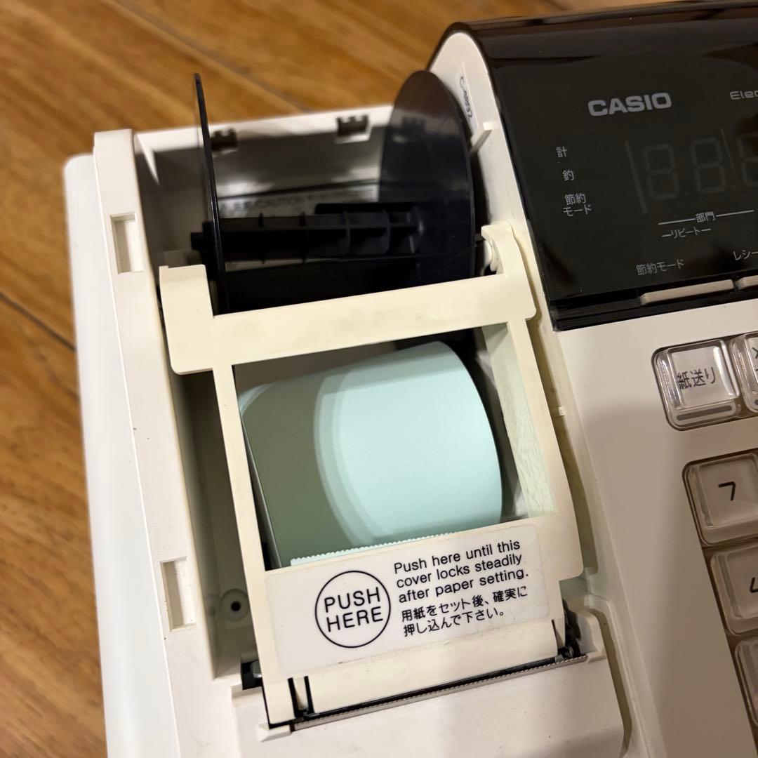 CASIO カシオ 電子レジスター SE-S20 動作確認済 鍵×2 新品ロール