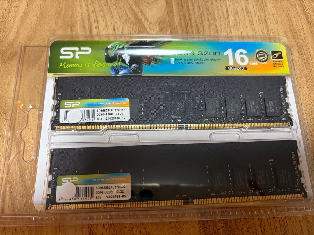 SP DDR4-3200 16GB (8GB x 2) メモリー