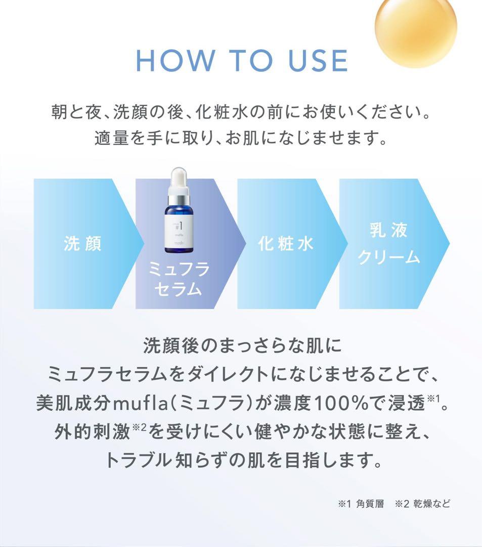 4本 スキンケア ミュゼコスメ ミュフラセラム