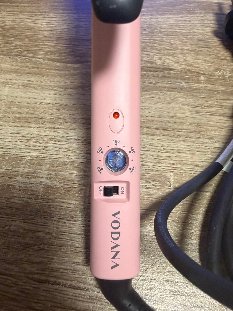 VODANA 40mm カールヘアアイロン　ピンク vodana