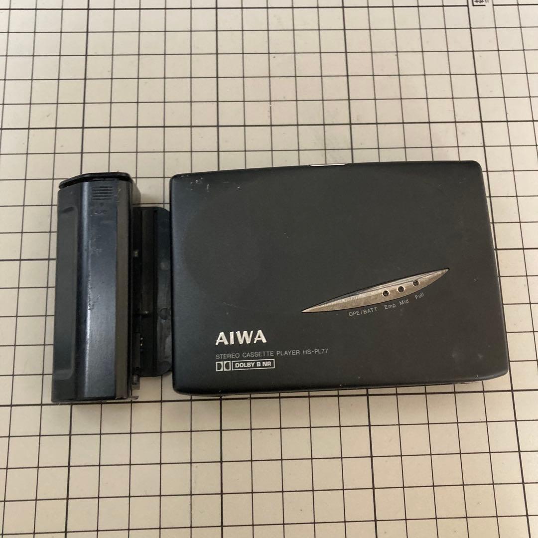 AIWA カセットプレーヤー ウォークマン型 HS-PL77 ジャンク品