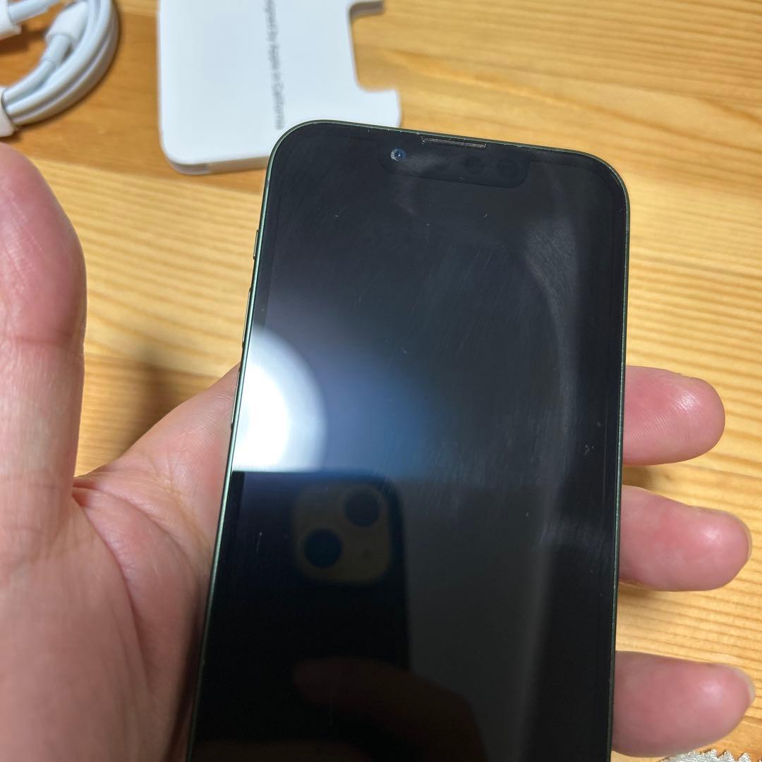 【週末出品】超美品iPhone 13 Mini 128GB グリーン　100%