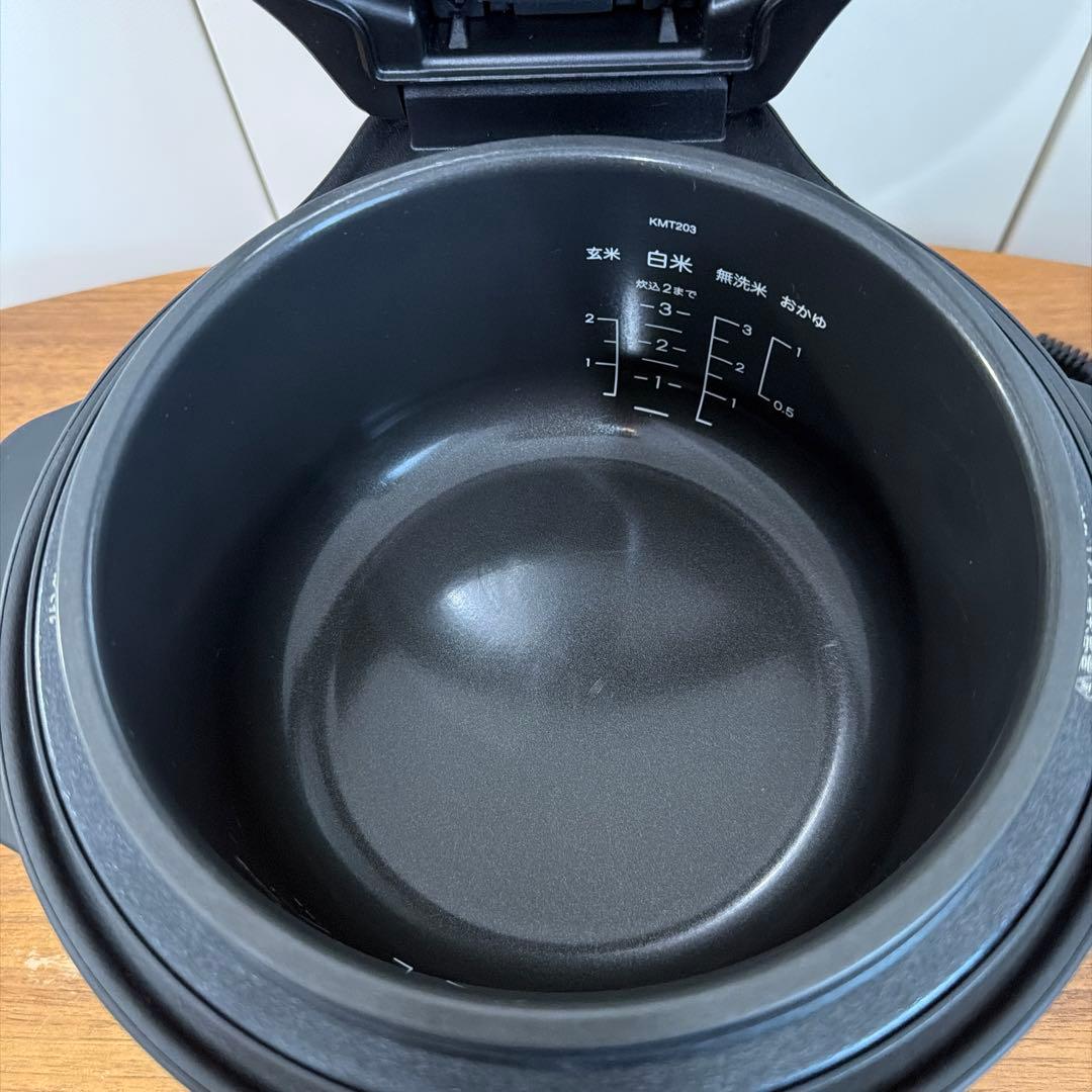 BALMUDA K03A（The Gohan）炊飯器 ブラック
