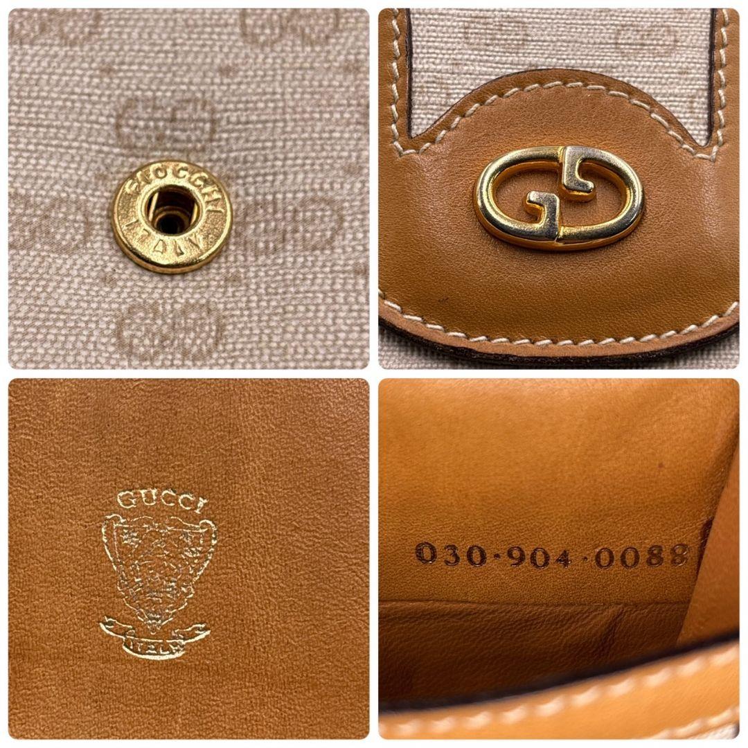 GUCCI グッチ 眼鏡ケース マイクログッチ ブラウン 　ヴィンテージ