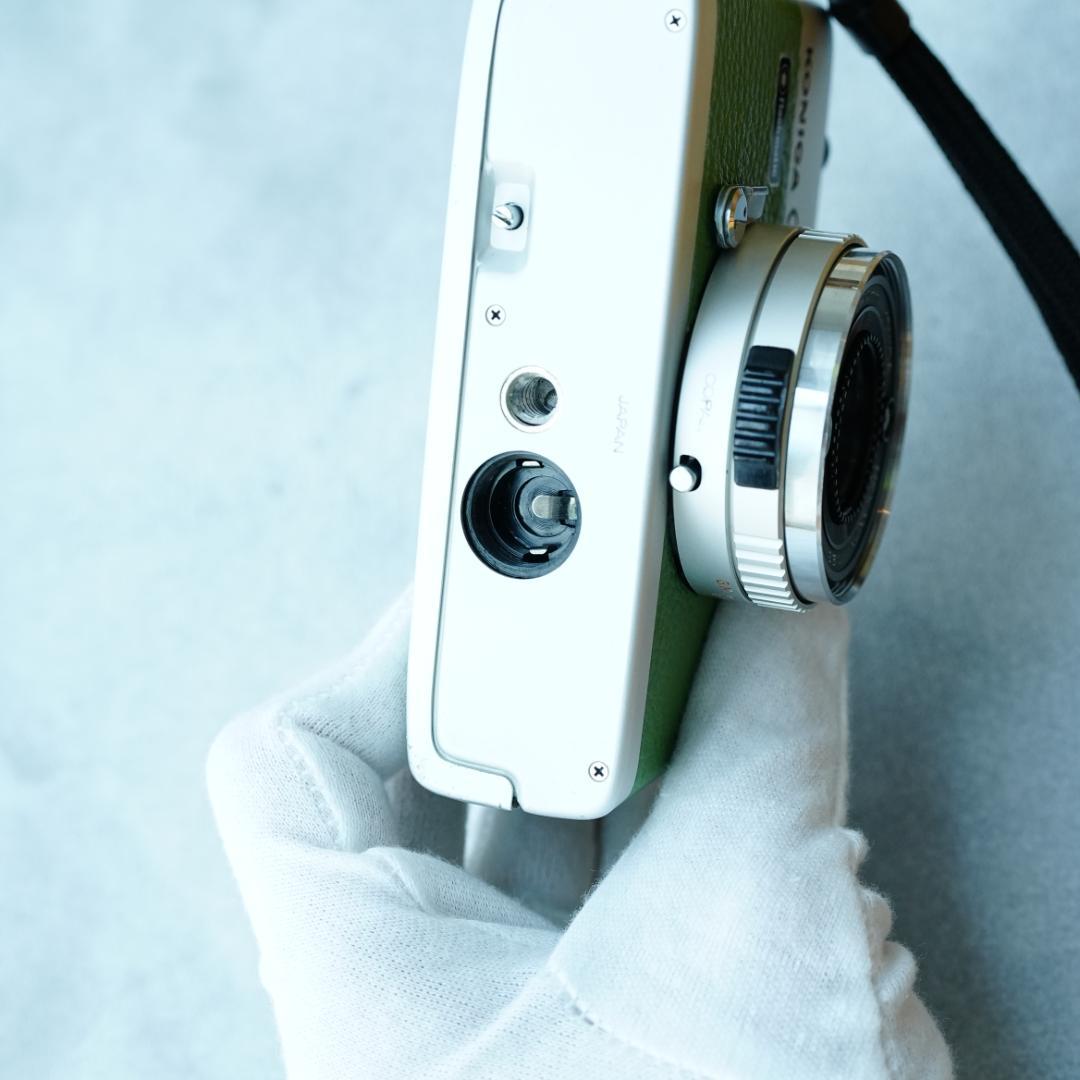 Konica C35 flash matic グリーン【整備済完動品】