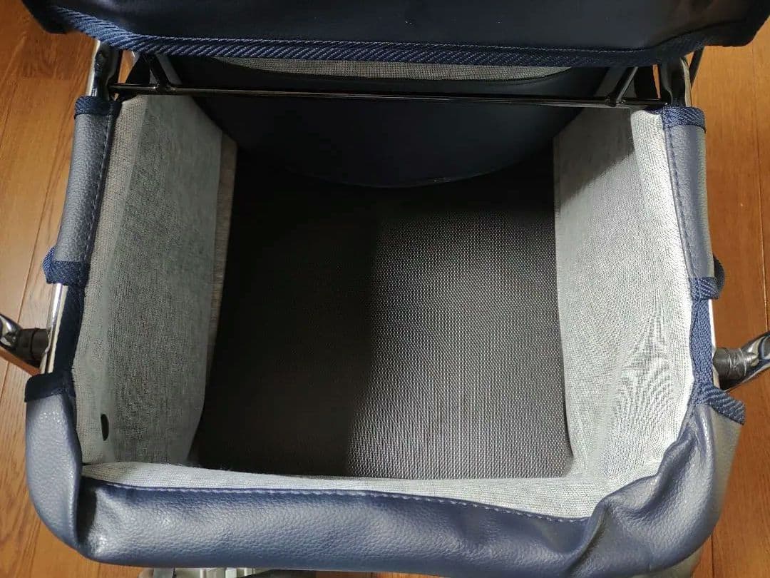幸和製作所製 チェック柄シルバーカー折りたたみ式