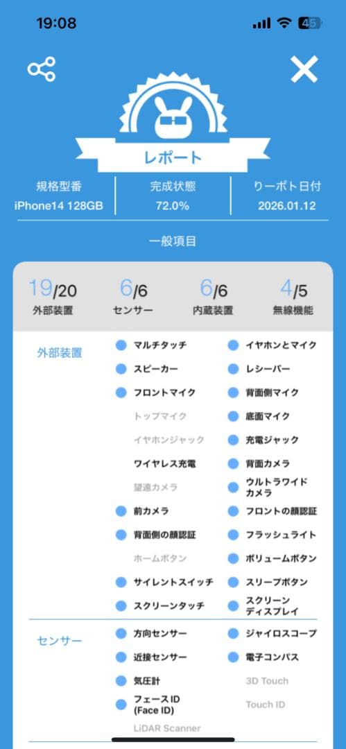 iPhone14 128GB ミッドナイト【SoftBank版 SIMフリー】