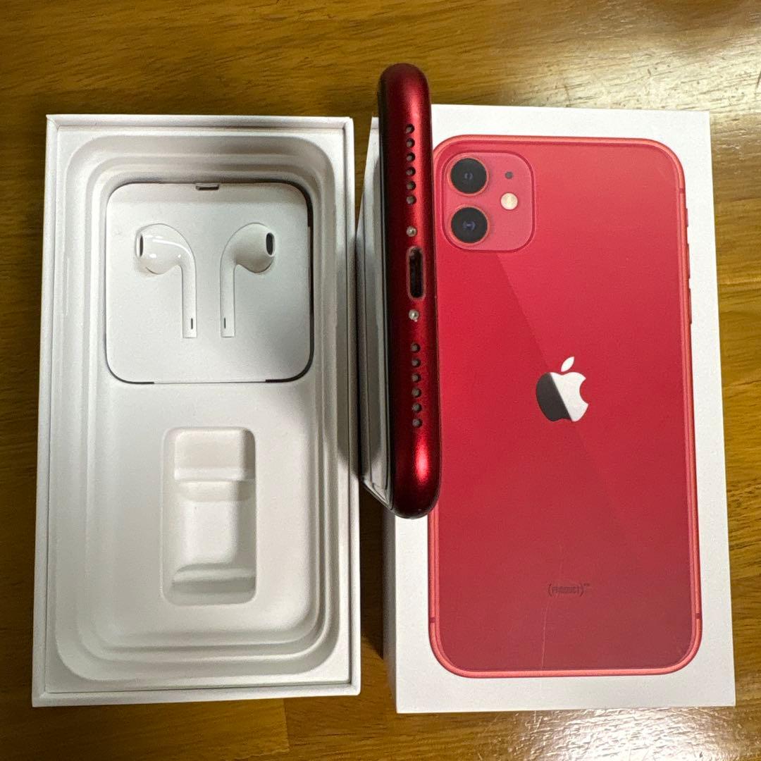 【美品・SIMフリー】 iPhone 11 128GB レッド