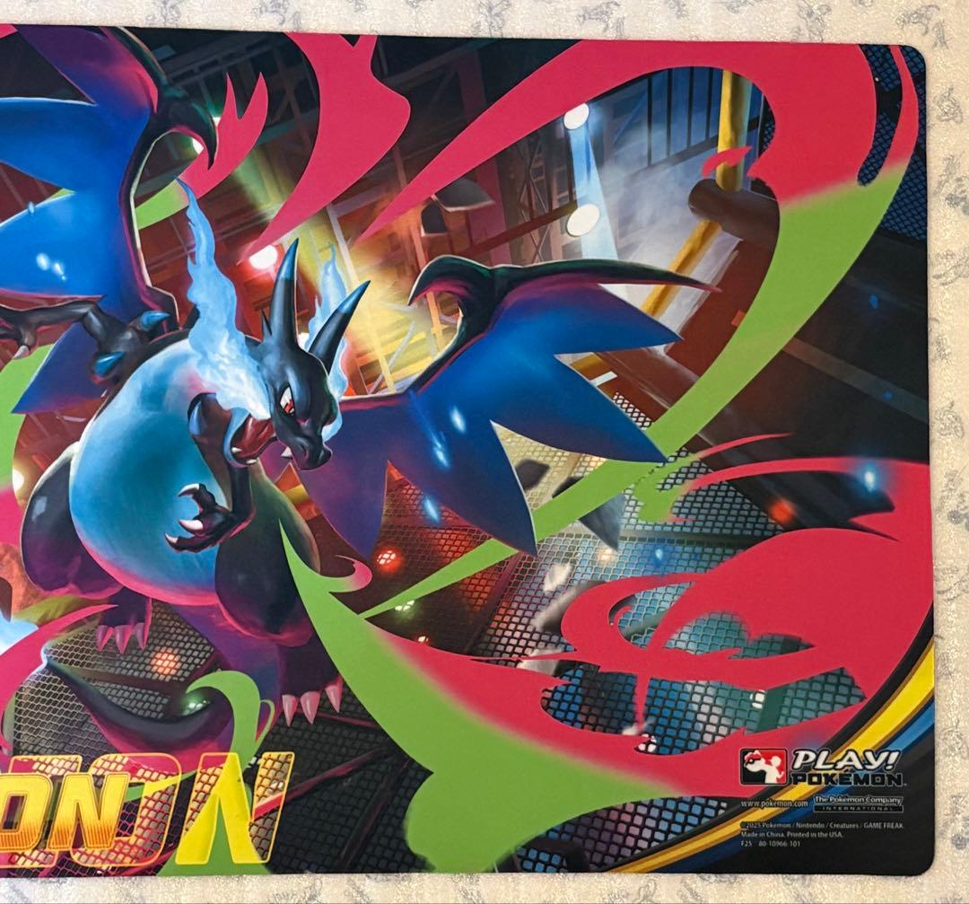 希少 メガリザードンX チャンピオンシップ プレイマット ポケモンカード 公式品