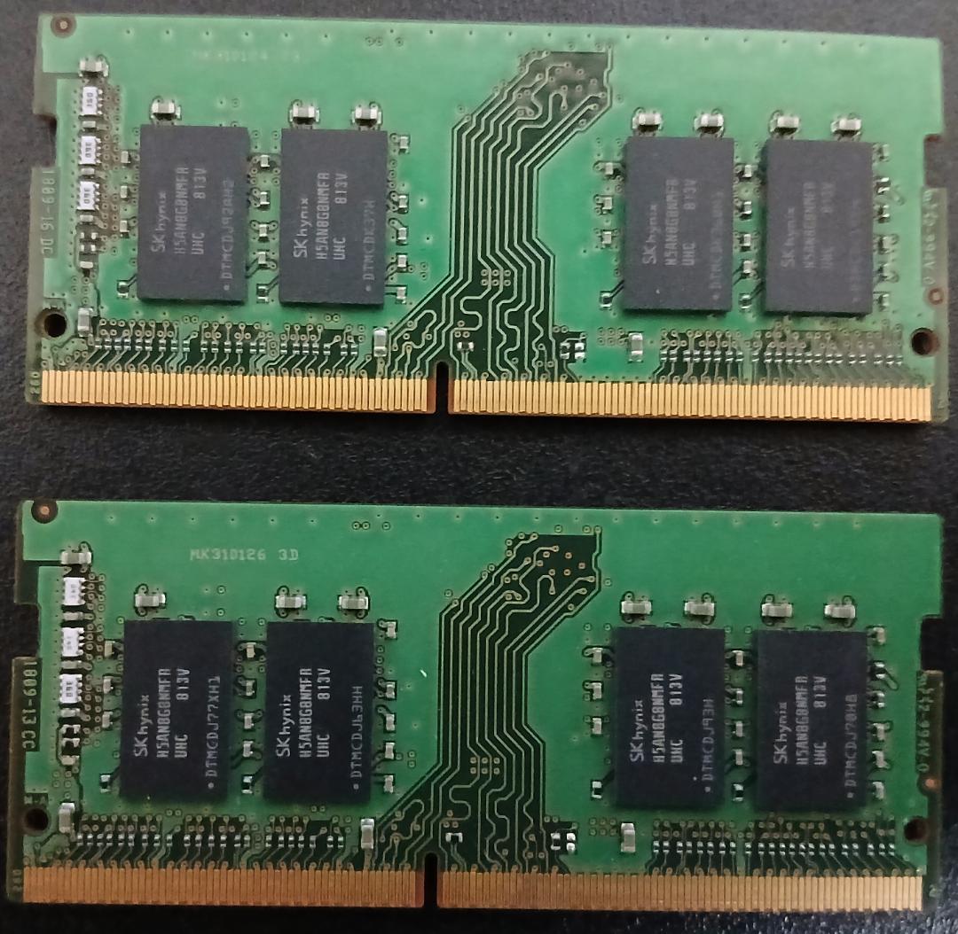 ノートPC用メモリ SK hynix DDR4-2400T 8GB x2個セット