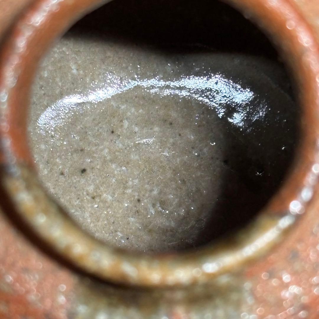 ★茶道具/信楽焼！信楽 文琳 茶入！鎌倉間道！作家物！共箱/仕覆付！★