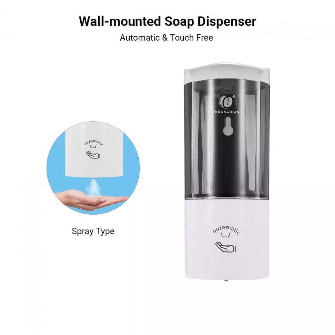 シャンプーディスペンサー 壁掛け ソープディスペンサー 自動 500ml