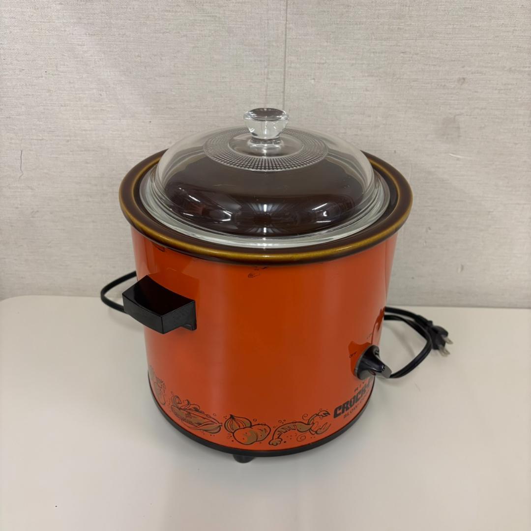 RIVAL CROK-POT スロークッカー　オレンジの低温調理器ヴィンテージ品