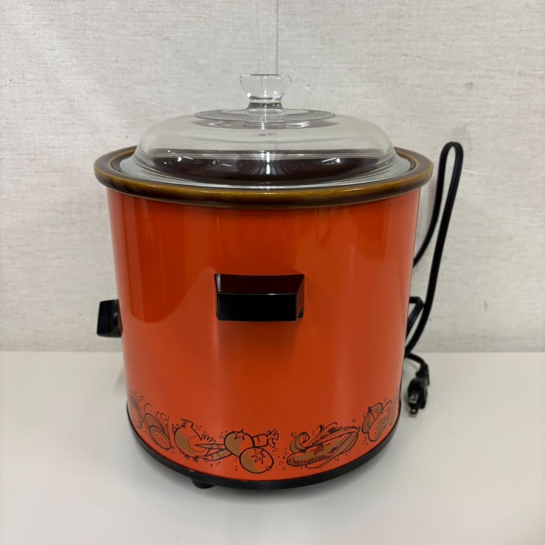 RIVAL CROK-POT スロークッカー　オレンジの低温調理器ヴィンテージ品