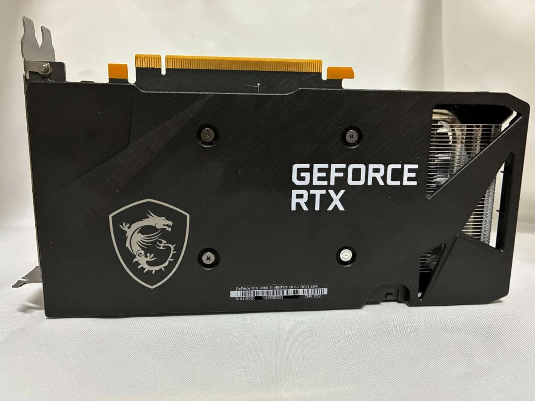 MSI GeForce RTX 3060 Ti 映像出力確認済