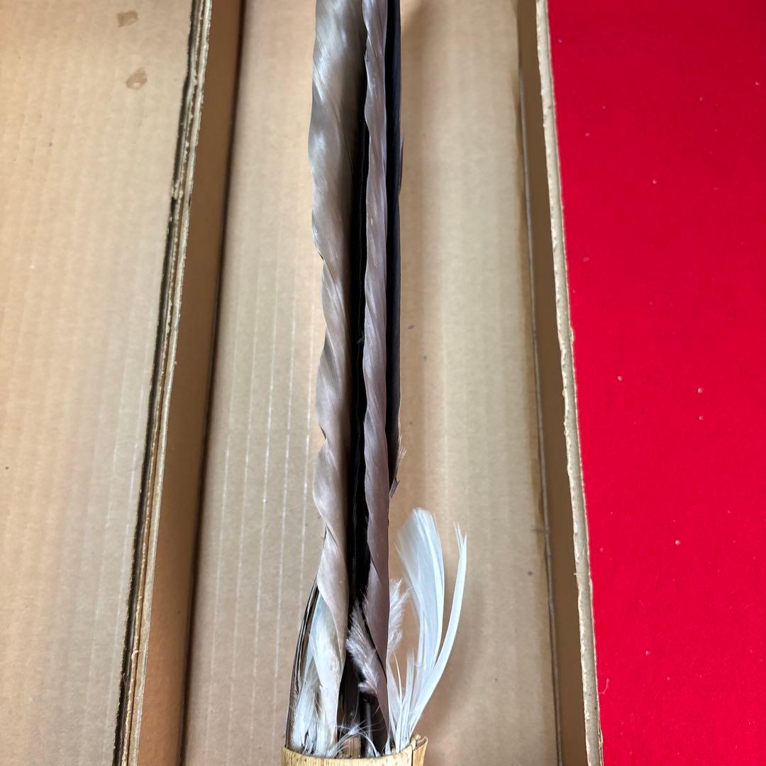 茶道具座掃長さ48cm 茶道具道具 座箒長期保管品』