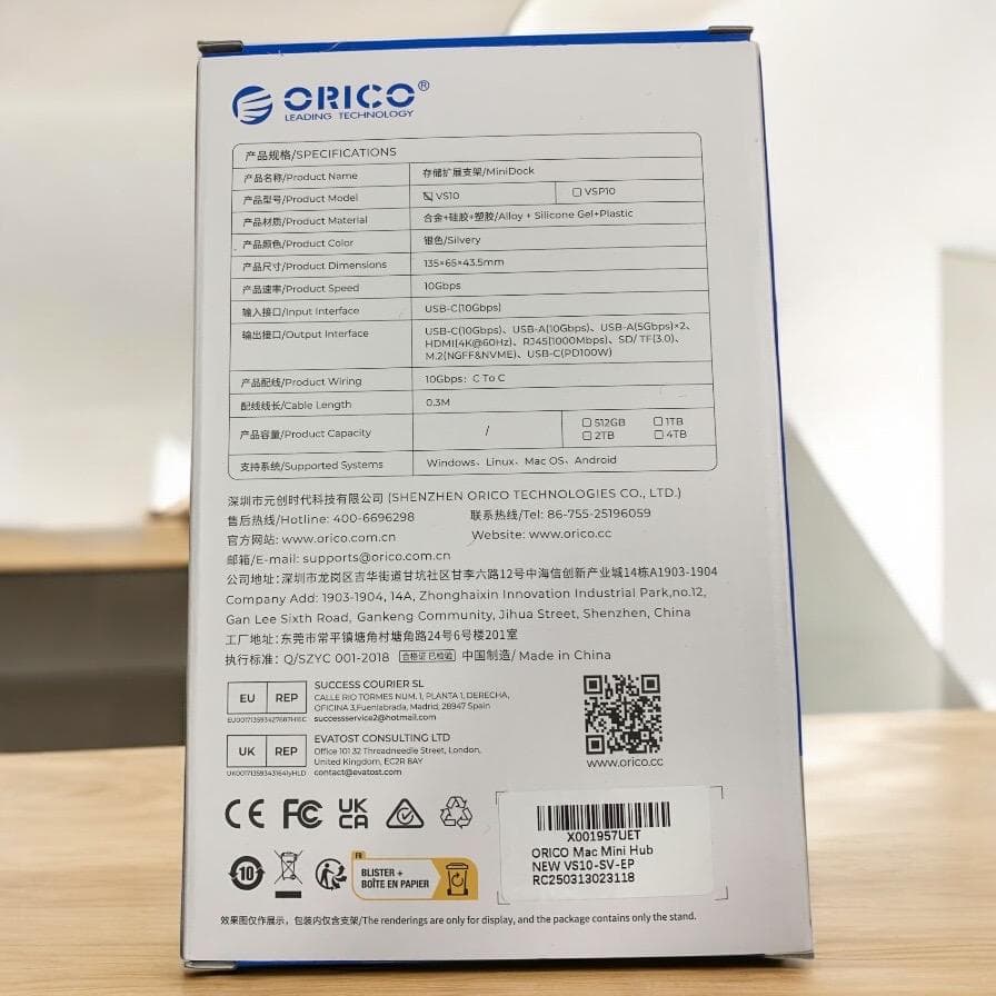 Mac mini M4用ドック 10-IN-1 ハブ 10Gbps高速転送