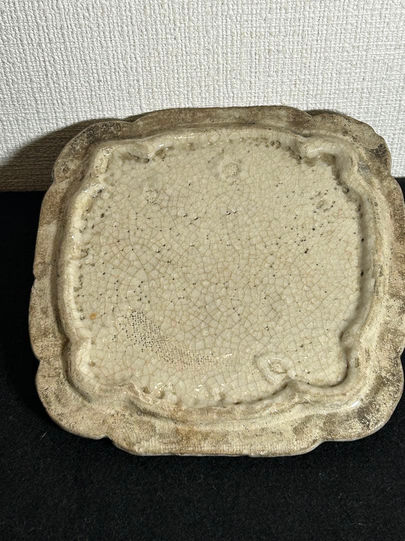 志野蓋付菓子器　江戸時代末期